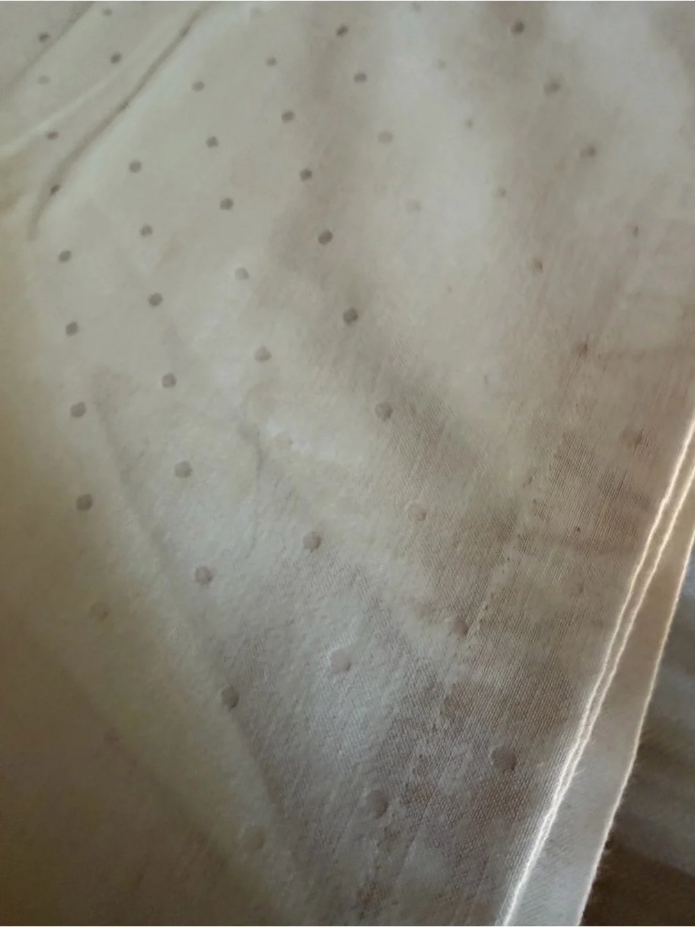 Kate Spade cotton table napkins polka dotted beige
